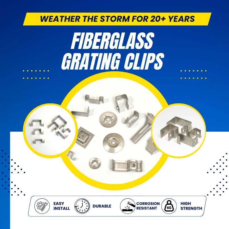 Fiberglas ızgara klipsleri